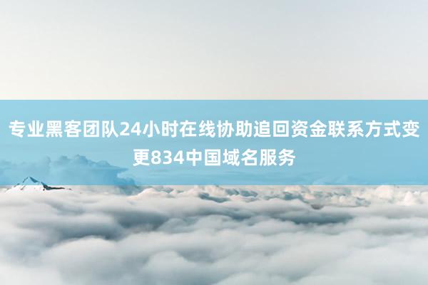 专业黑客团队24小时在线协助追回资金联系方式变更834中国域名服务